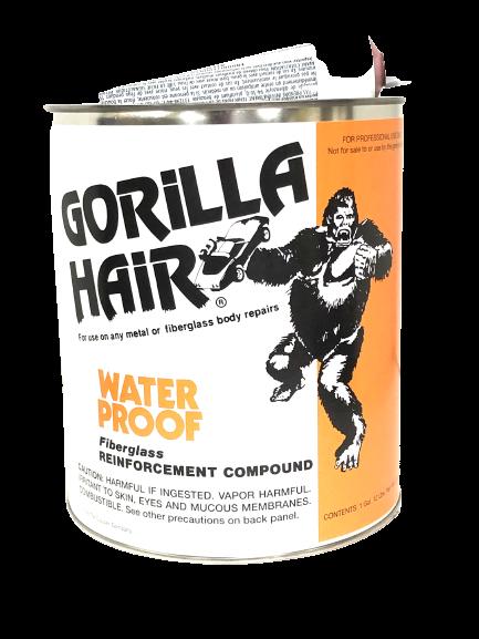 GORILLA HAIR WATER PROOF FIBERGLASS REINFORCED BODY FILLER, Quart